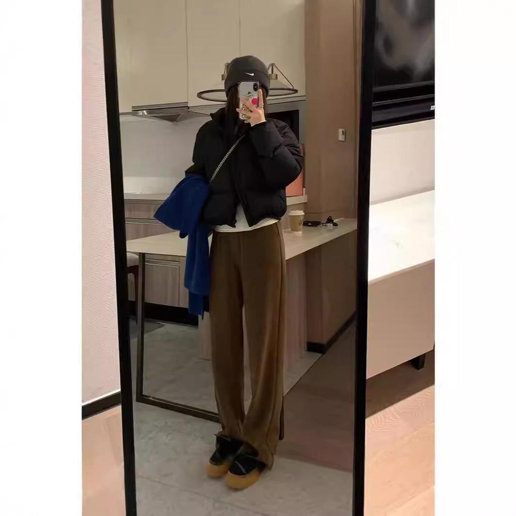 Women's 2025 Winter Petite Kendall Style Down Jacket - Short, Fashionable Stand Collar Bread Coat