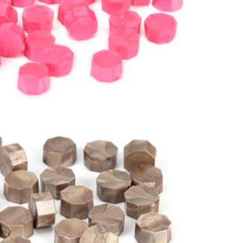 Grain Vintage Wax Seal Beads Wax Seal Stamp Tablet Pill Beads Sealing Wax Pill for Envelope Wedding 100pcs in Bag