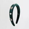 Fluwelen Elizabeth Haarband Fluweel Kristal Parel Haarband