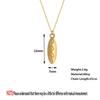 Kinitial Fashion Ocean Wave Surfboard Necklace For Women Man Lover's Sharp  Surfboard Shape Pendant Necklace Engagement Jewelry