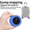 4PCS Premium Silicone Luggage Wheels Protector Covers Silent Shock-Proof Suitcase Wheels Cover Durable Trolley Box Casters Cover