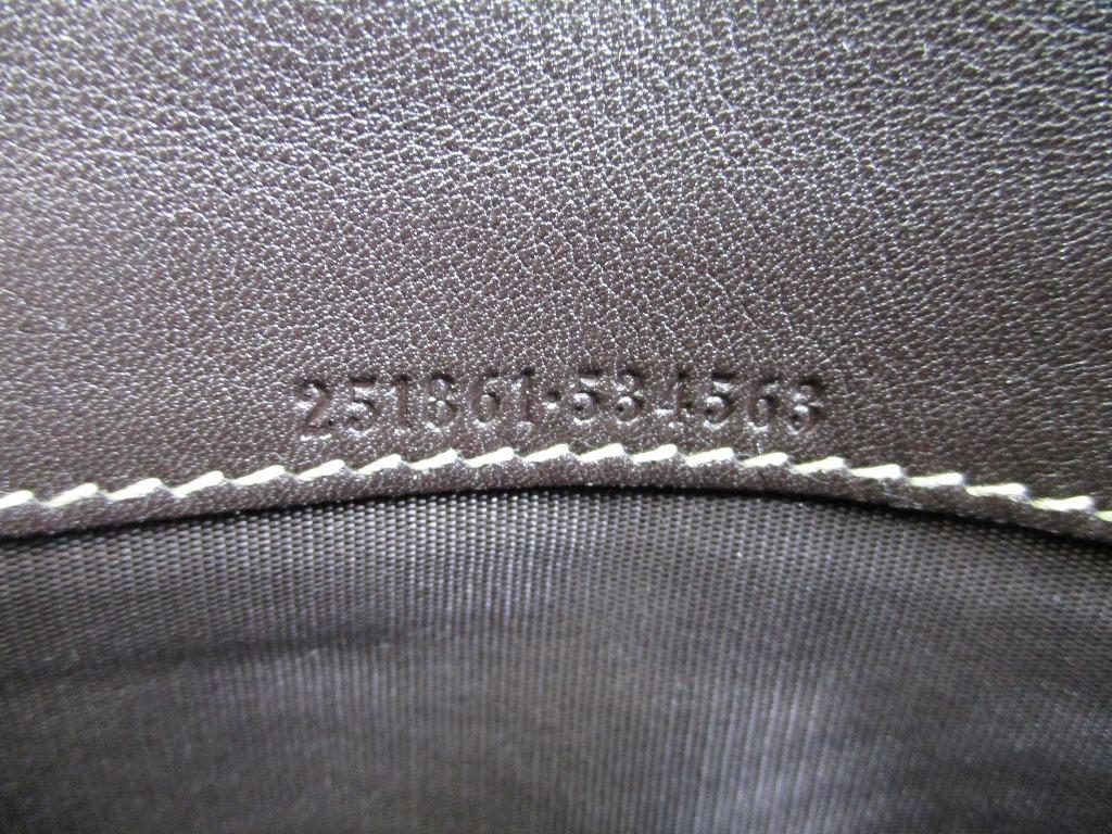 Authentic GUCCI Beige GG Canvas Dark Brown Leather Heart Motif Flap Wallet #b093  Open box