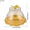 Metal Plate Acrylic Cover Cake Stand Pastry Plate Dessert Plate Dim Sum Dish Fruit Bowl Bread Plates Display Tray Snack Plates