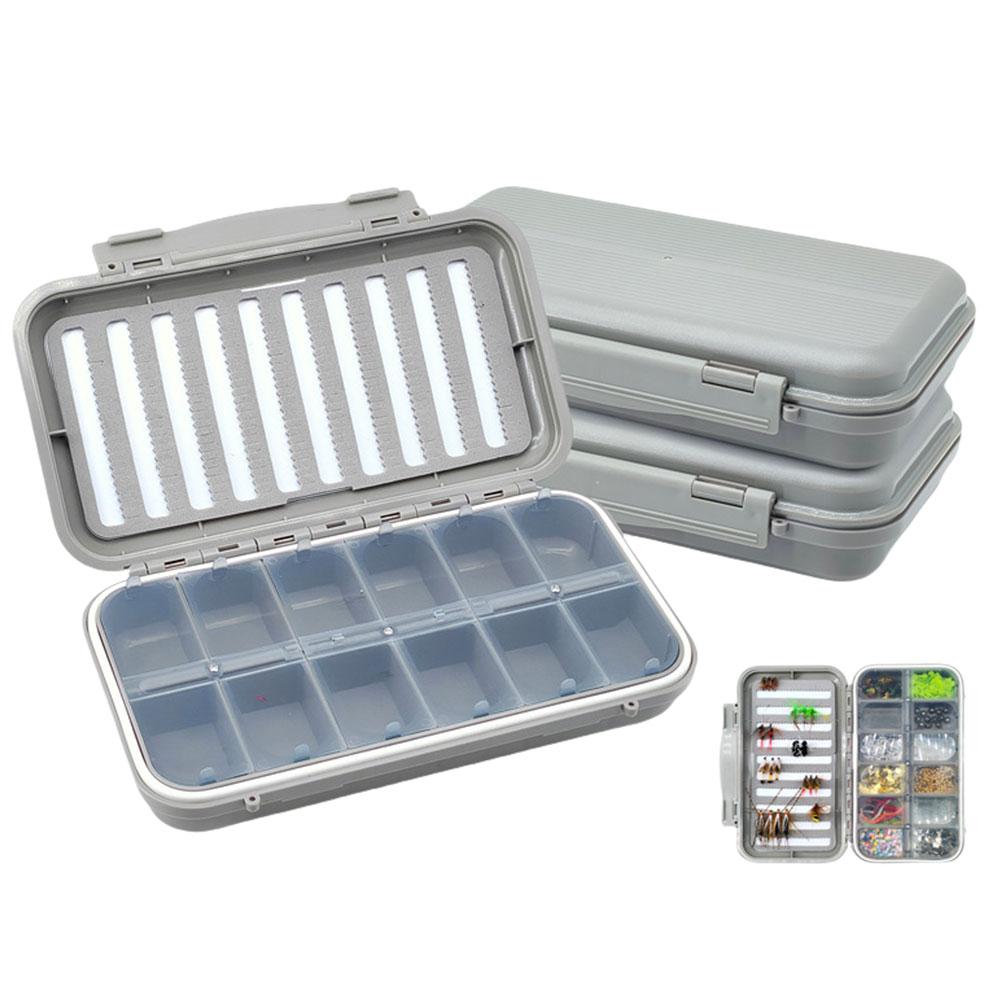 Waterproof Fly Fishing Box Fly Lure Case Containers Two-Sided Fly Fishing Box Lure Organizer Box for Vest Casting Fly Fishing China Mainland