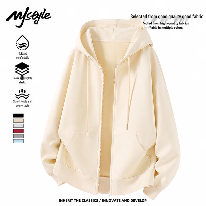 MJ STYLE Women's Hooded Zip-Up Sweatshirt Cardigan