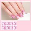 Christmas Nail Strips With Nail File Santa Claus Christmas Tree Sock Christmas Nail Strip Full Wraps For Women Holiday Art