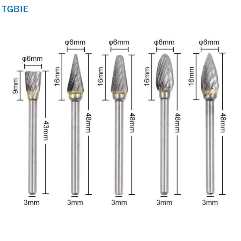 [TL][TL]6/10pz Punte per Legno ad Alta Velocità Lima Rotante Set di Frese Rotonde Mini HSS Raspa per Intaglio del Legno Per Manici Frese Strumenti