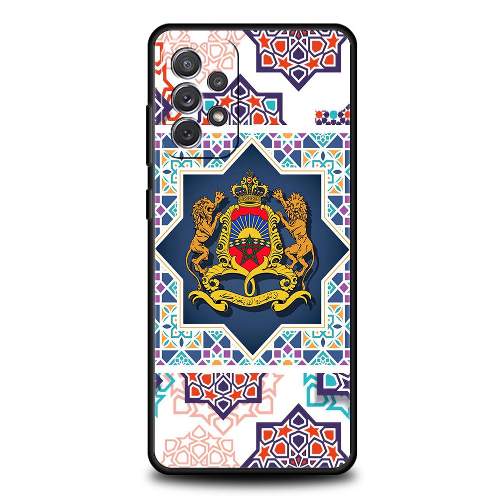 Moroccan flag Maroc Morocco Phone Case For Samsung A15 A13 A35 A55 A51 A71 A41 A31 A21S A03S A05 A23 A25 A33 A53 A73 5G Cover