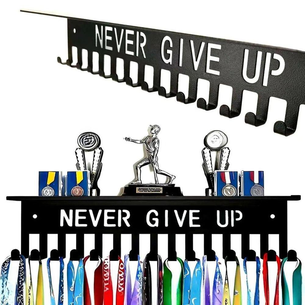 Wall Mounted Medal Hanger Holder Large Capacity Ribbons Medal Display  Volleyball Basketball
