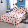3pcs/Set Home Textile Bed Sheet Set with Pillowcases Cotton Material Lovers Room Bedding Flat Sheet Bed Sheet Set