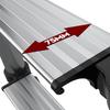Heavy-Duty Aluminum Telescopic A-Frame Ladder with Wide Steps