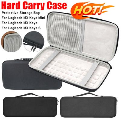 Estuche Rígido de Transporte Para Teclado Iluminado Logitech MX Keys Mini/ MX Keys S Bolsa Protectora de Almacenamiento para Viaje Caja Organizadora de Teclados