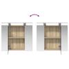 Bathroom Mirror Cabinet Sonoma Oak 60 x 14.5 x 50 cm