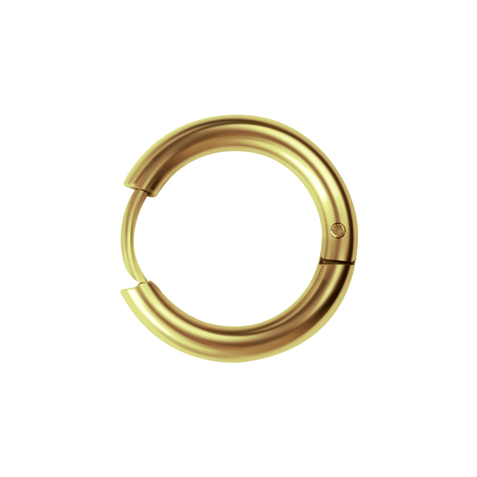 

Ear Clip Fashion Simple Stainless Steel Earrings Studs Electroplated Coil Lotus Ear Jewelry Piercing Accessories 20mm золотой