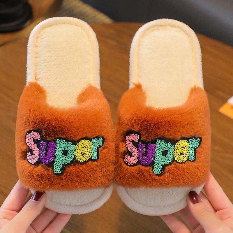 Winter Soft-Soled Cotton Slippers for Toddlers and Girls – Warm Plush Comfort