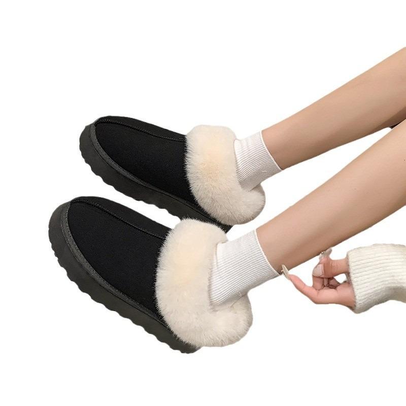Mao Mao Snow Boots Women Wear In Winter, New Thick-soled Heightening Mao Mao Shoes, Piled and Thickened Warm Short Cotton Shoes