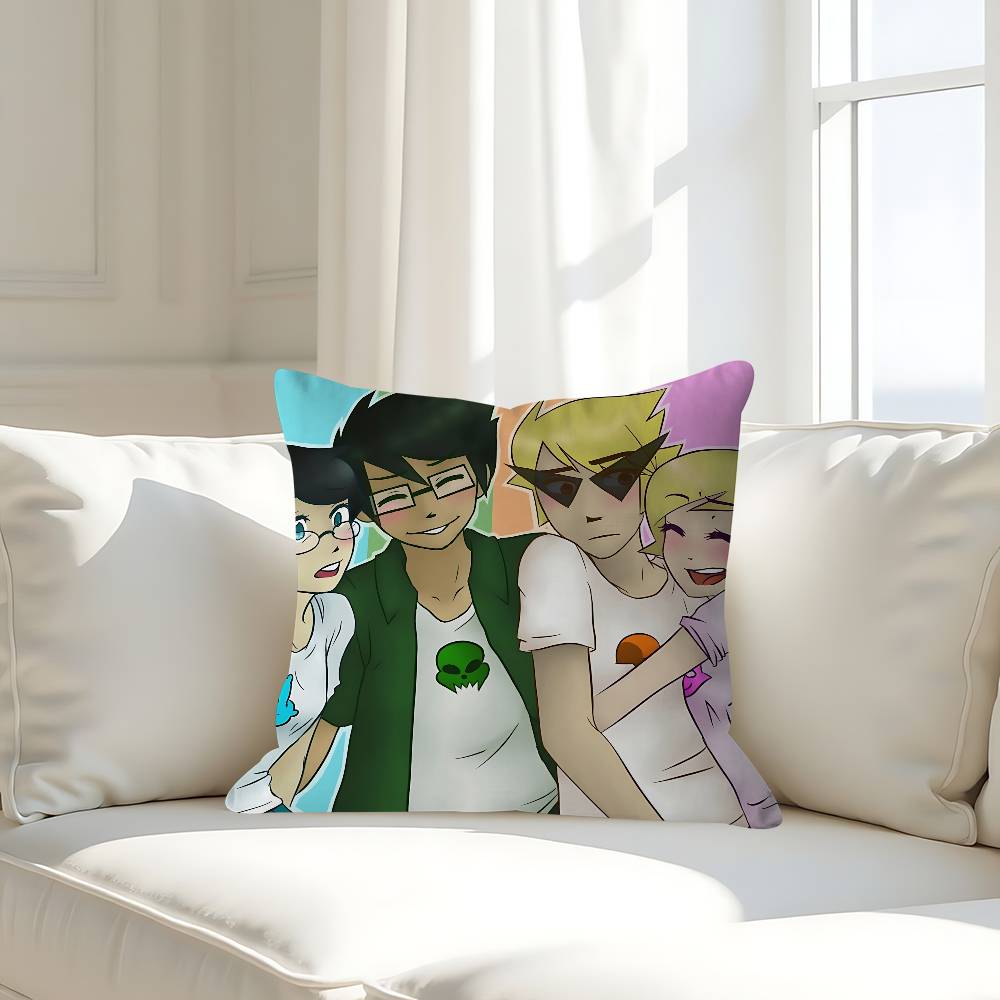 Anime H-Homestuck Pillow Case Removable Washable Cushion Cover – All-Season Soft Linen