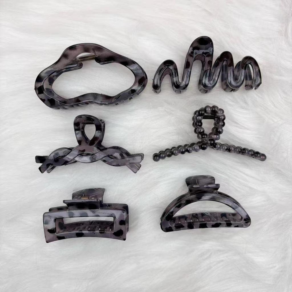 Colorful Claw Clip Set for Women - High-end Back of Head Hair Accessories