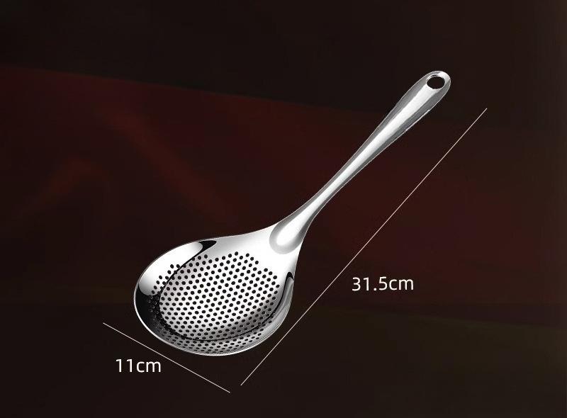 

BEPAN 1PC Colander Household Kitchen Stainless Steel Filter Spoon Hotel Fried Large Colander Hot Pot Table Tools Strainers