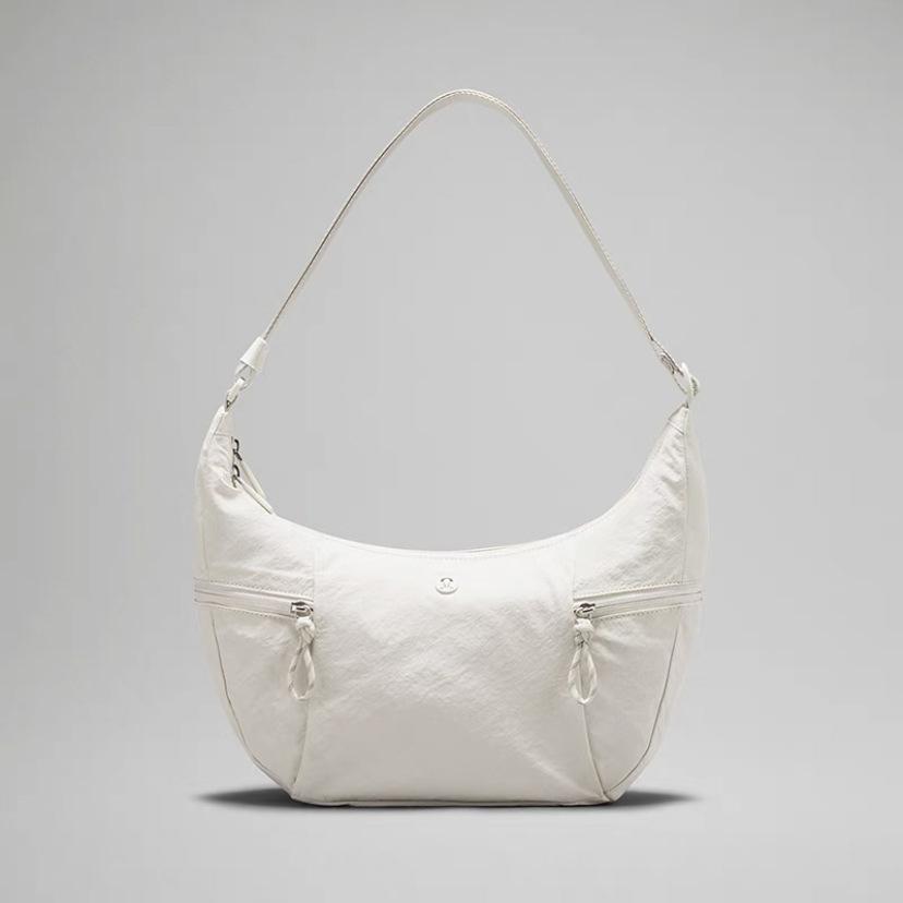 "Lulu 2024 Large Slouchy Croissant Crossbody Bag, 6L13L Capacity Dumpling Bag"