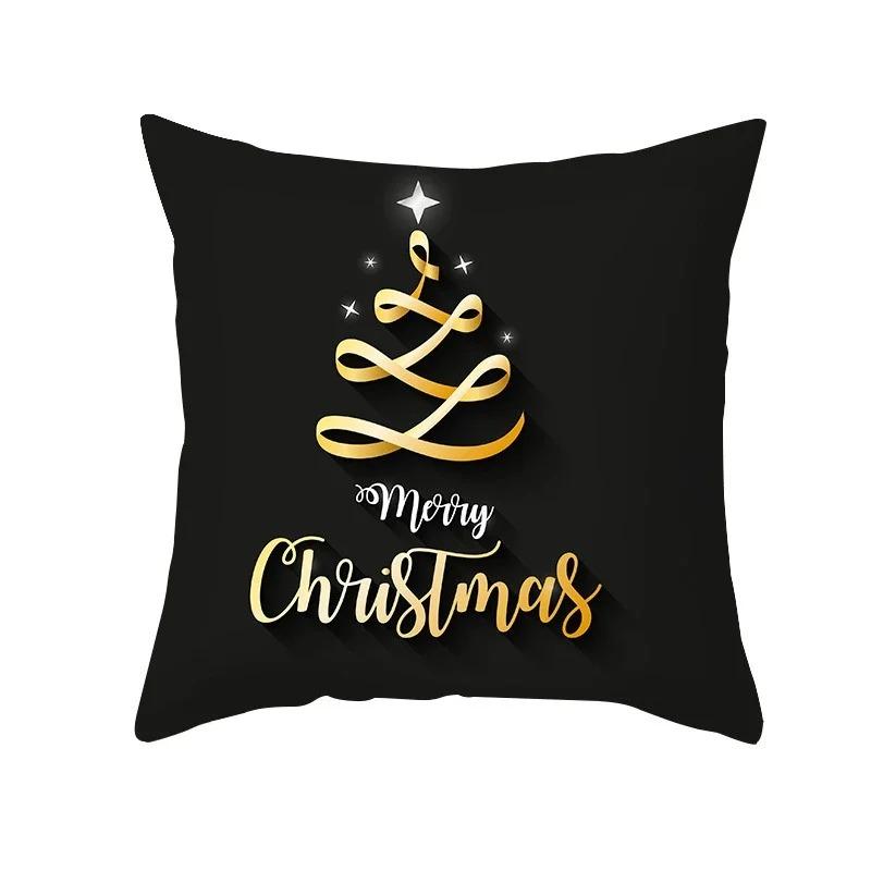 Christmas Themed Pillowcases Car Accessories Office Santa Claus Living Room Sofa Home Pillowcases