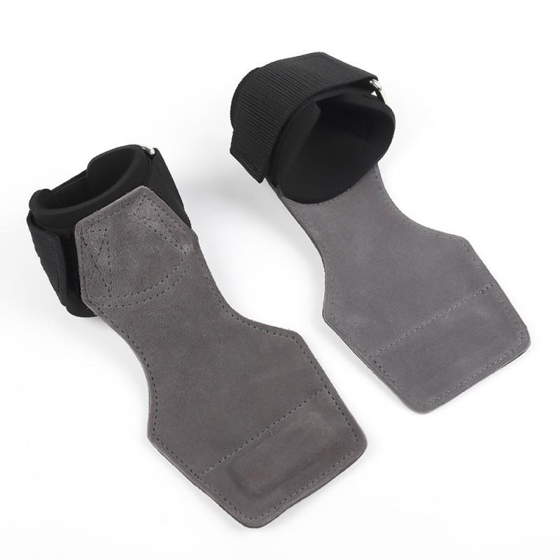 

Sports Bench Press Pressure Palm Protection Pull-up Horizontal Bar Assistance With Gloves Fitness Wrist Strap Unisex серый