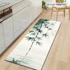 China Ink Bamboo Printed Carpet Oriental Zen Floor Mat Anti Slip Soft Floor Mat Home Decoration