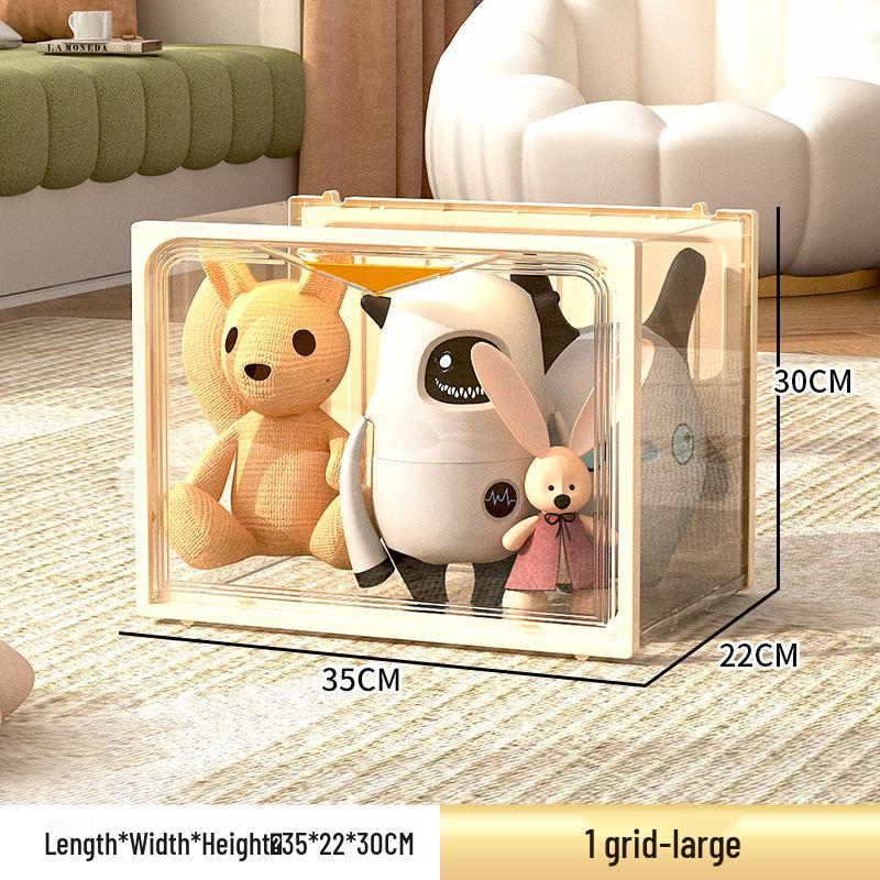 Transparenter Plüschtier-Aufbewahrungskorb und Ausstellungsbox