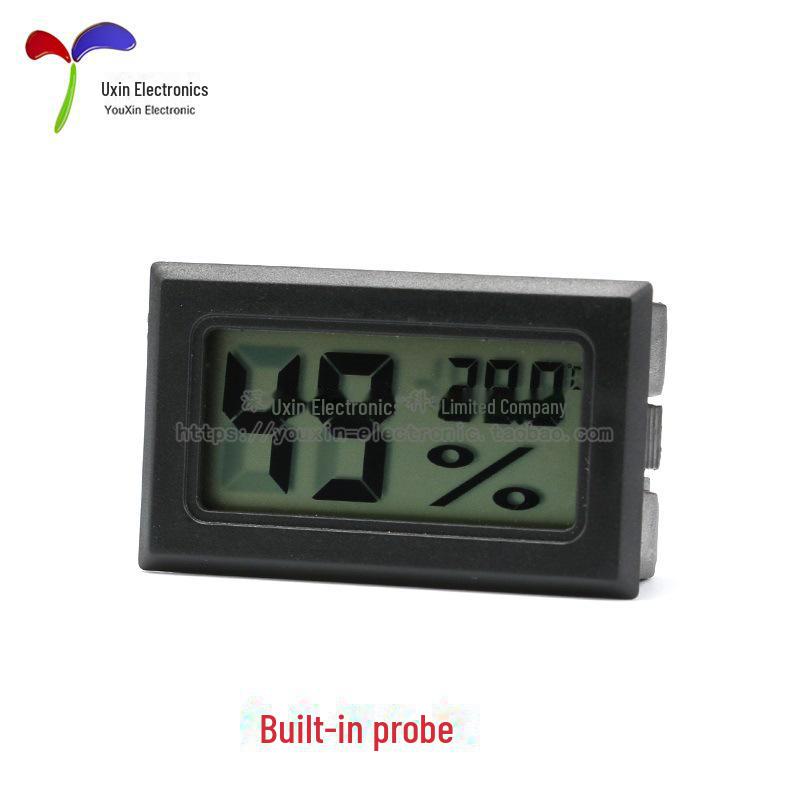 

Коробка для годування домашніх тварин Uxin Electronics, вбудований термометр і гігрометр built-in probe чорний