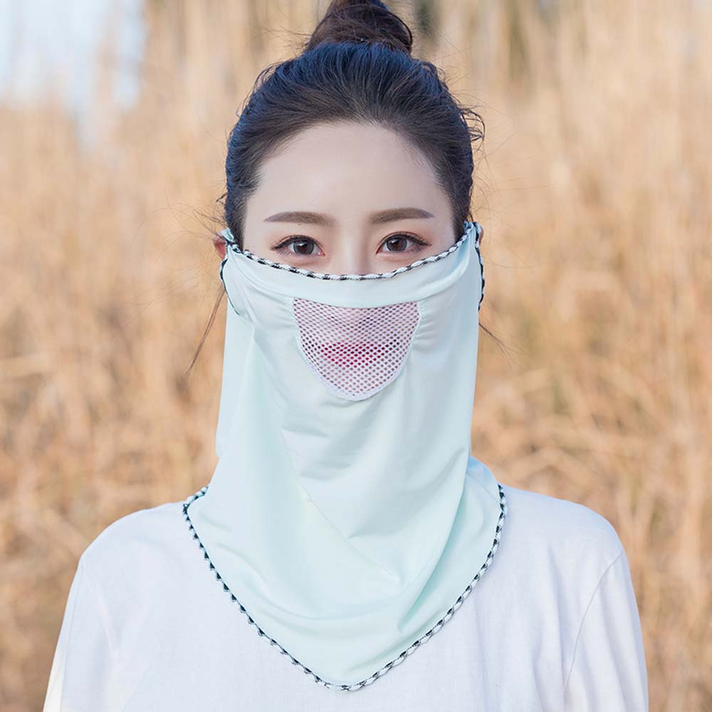 Outdoor Sun Protection Ice Silk Riding Neck Protection Scarf Face Cover Neck Mask Mouth Mask