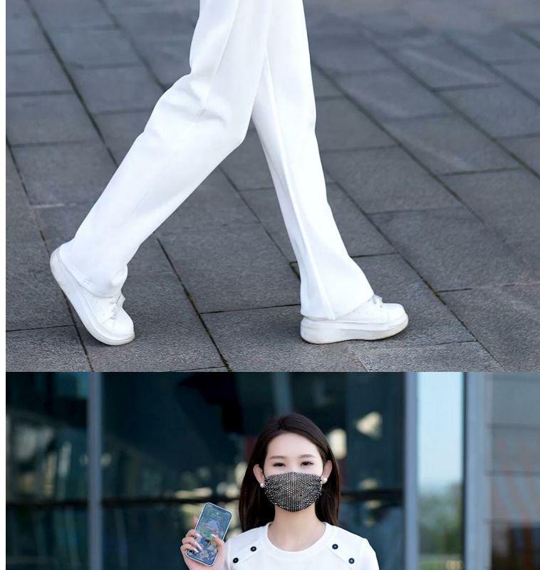 Youthful Summer 2025 Loose Round Neck Short Sleeve Top & Straight Leg Pants Set - Fashionable Sportswear for Versatile, Age-Reducing Style