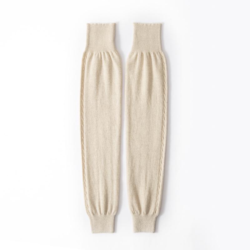 100% Pure Cashmere Women’s Knee Pads: Extended Length, Warm Knit Leg Warmers
