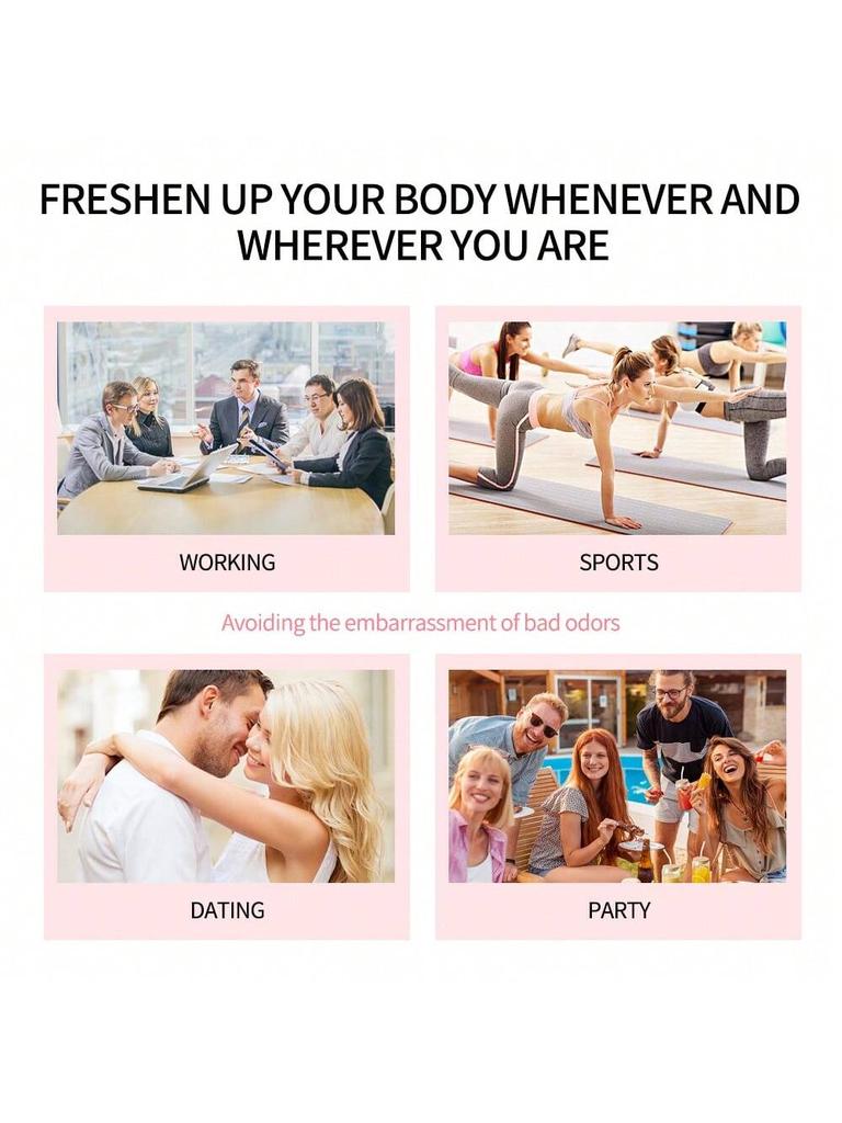6 Deodorante Crema da Donna con Fragranza Fruttata Colorata Crema Deodorante Invisibile Fragranza a Lunga Durata Idratante e Idratante