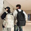 New Schoolbag Korean Version Ins Tooling Style Trend Couple Backpack Large Capacity Middle and High School Students Air Cushion Backpack