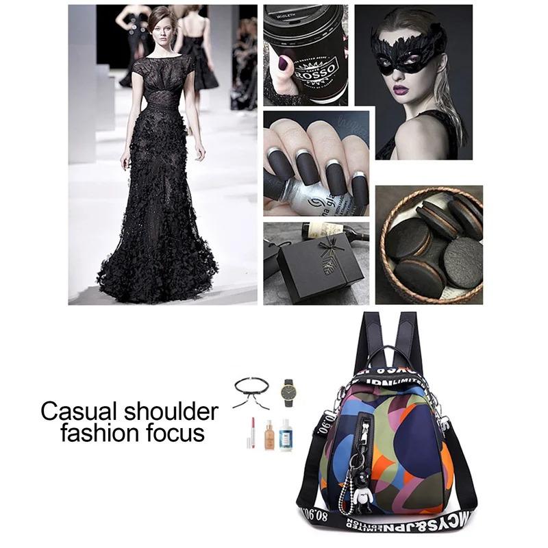 Nowy wielofunkcyjny plecak damski wodoodporny plecak oxford damski plecak z zabezpieczeniem przeciw kradzieży tornister dla dziewczynek 2022