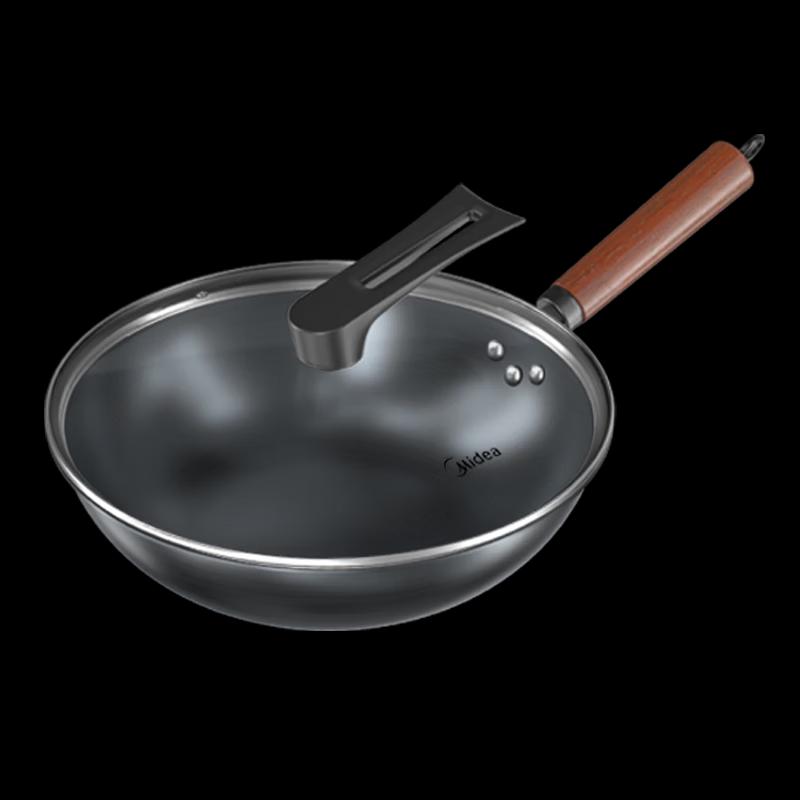 Midea 32cm Nitrided Iron Stir-Fry Wok