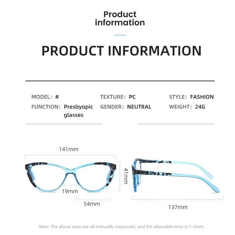 Fashionable And Elegant Printed Anti Blue Light Reading Glasses Ultra Light Reading Glasses For Middle-Aged And Elderly People