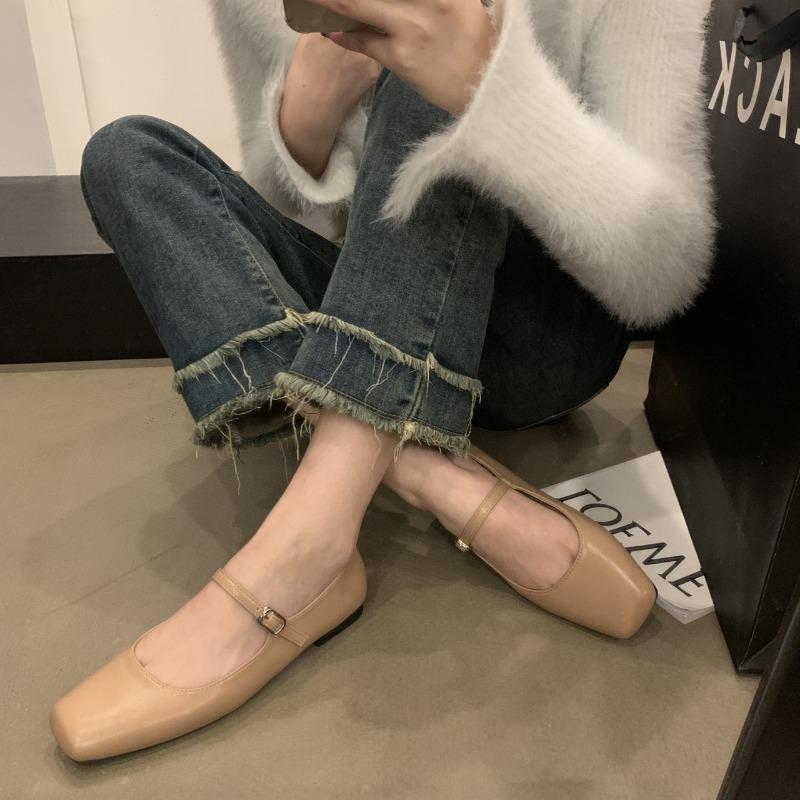 Spring Autumn Single Shoes Fashion Shallow Slip on Women Flat Shoes Ladies Casual Outdoor Ballerina Shoe Mary Jane Shoes