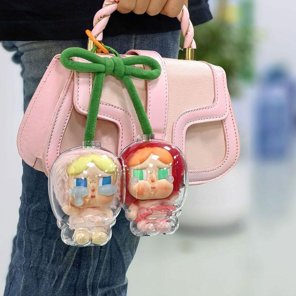 1-3pcs Transparent Protective Cover Doll Dust Storage Case Cute Doll Protective Cover Plush Face Protective Case for Plush Dolls