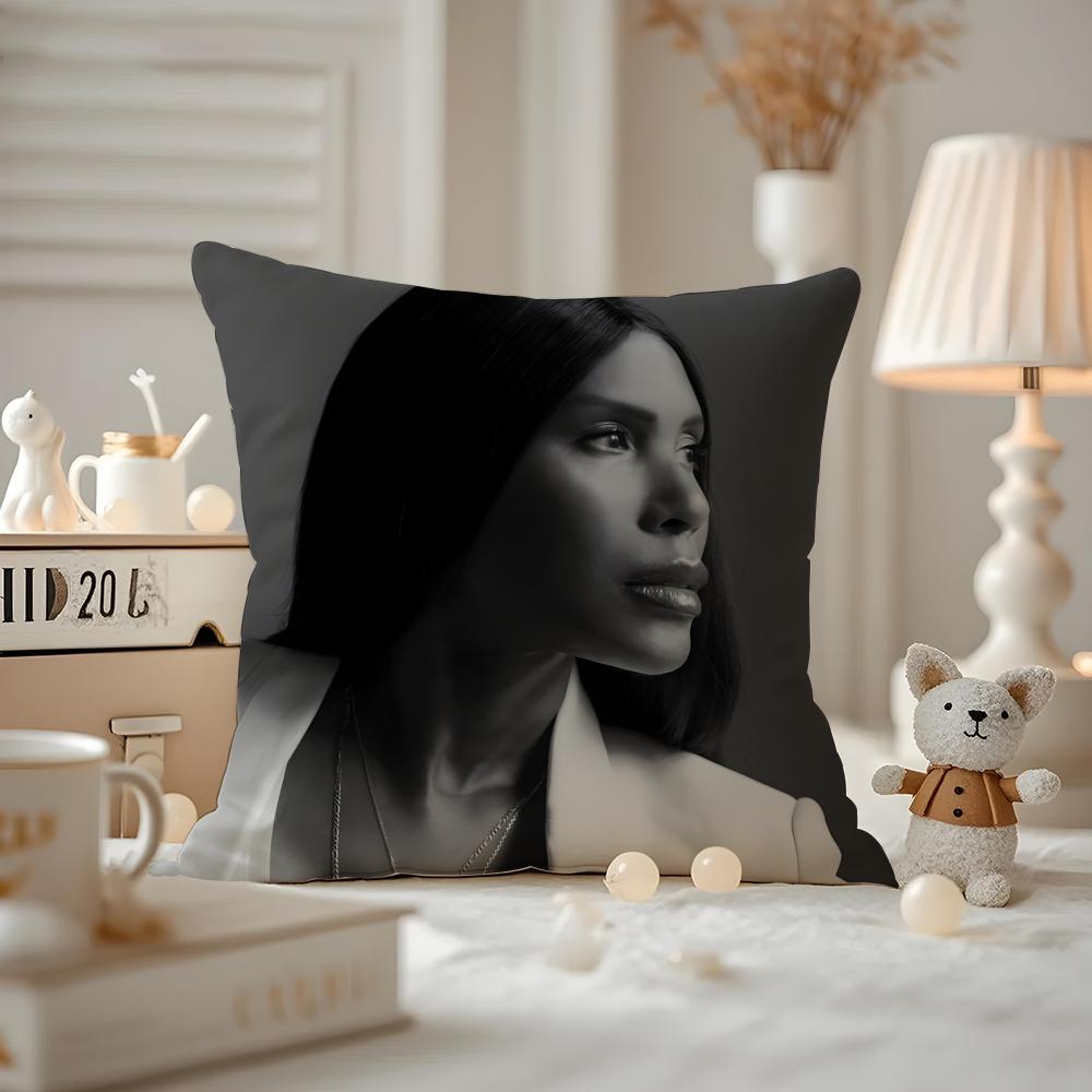 Honey Dijon Cushion Cover Anti-dustmite Pillowcase Invisible Zipper Silky Short Plush Sofa Cushion Cover