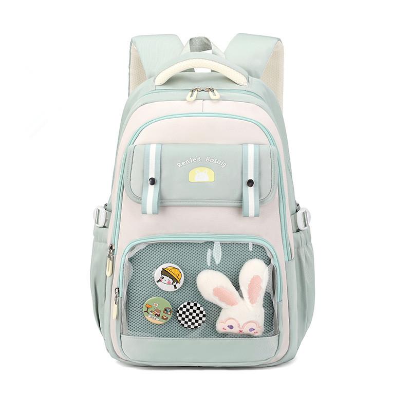 Lightweight Backpack Cute Cartoon Rabbit Primary School Girls Large Capacity Children Backpack  Wholesale Waterproof Book Bags