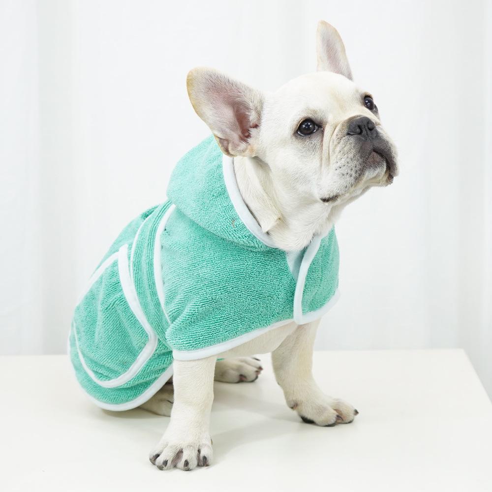 Custom Microfiber Absorbent Bathrobe Shower Towel for Cats Dogs XS-XL Quick Drying Sustainable Style Cute Design Spring Grooming
