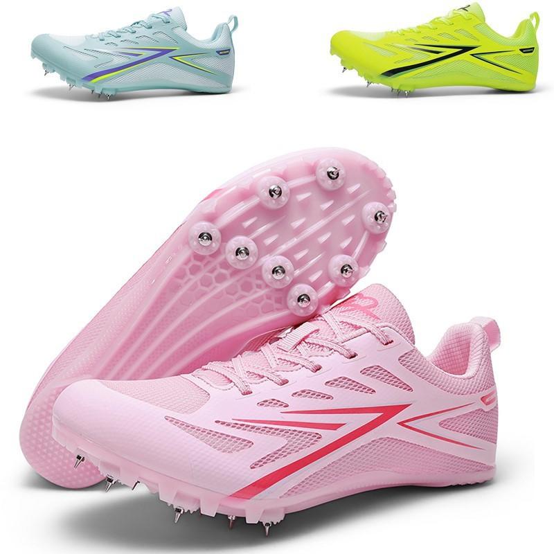 Youth Track Field Spike Shoes Middle High School Students Running Jumping Training Low-Cut Unisex TPU Sole