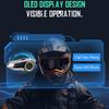 Hysnox H10 Motorcycle Helmet Intercom 10-Person Group Intercom Up To 2000M CVC Noise Reduction
