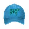 Geometric Aztec Cow Vinyl Wall Decor Washed Baseball Cap Outdoor For Womens Unisex FeUnisex