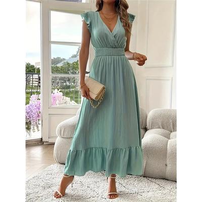 Women's Long Summer Short-sleeved Dress