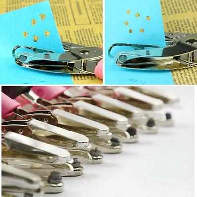 Single Hole Punch Paper Puncher with Pink Grip(Large Circle)