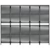 Vidaxl 5-Panel Screen, Black, Poly Rattan