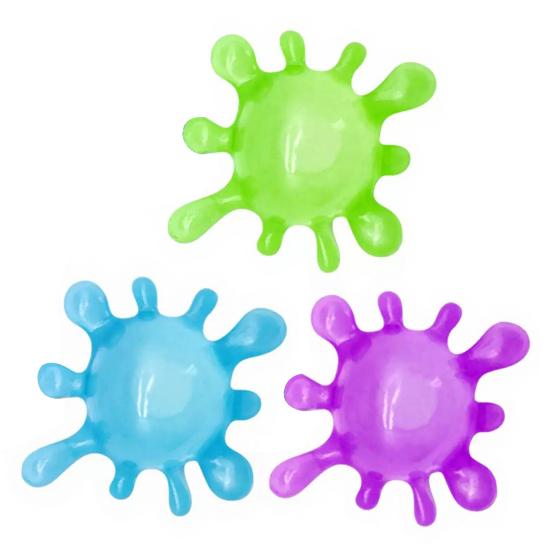 Splash Shaped Squeeze Ball Slow-Rising Soft Fidget Toy for Stress Relief Non-Sticky Portable Fun Decompression Gadget for Kids Adults