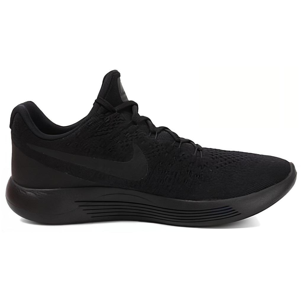 Nike LunarEpic Flyknit 2 Comfortable Versatile Fabric Cushioning Breathable Lightweight Low-Top Casual Running Shoes Men Sneaker Black 863779-014